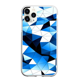 Чехол для iPhone 11 Pro Max матовый с принтом Голубой полигон в Тюмени, Силикон |  | абстракция | бумага | геометрия | грани | изгиб | линии | полигоны | полосы | постель | розовый | сочетания | текстура | треугольники
