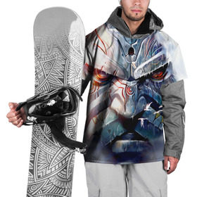 Накидка на куртку 3D с принтом Фэнтези, голова скала в Тюмени, 100% полиэстер |  | dragons | fantasy | giant | head | rock | гигант | голова | драконы | скала | фэнтези