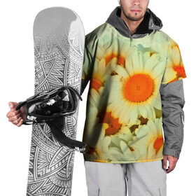 Накидка на куртку 3D с принтом Подсолнух в Тюмени, 100% полиэстер |  | flower | лето | полевой цветок | цветочки | цветы