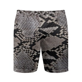 Мужские шорты 3D спортивные с принтом Камуфляж змеиная кожа в Тюмени,  |  | Тематика изображения на принте: змея | кожа
