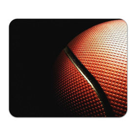 Коврик для мышки прямоугольный с принтом Баскетбольный мяч в Тюмени, натуральный каучук | размер 230 х 185 мм; запечатка лицевой стороны | баскетбол | мяч | оранжевый | спорт | стритбол