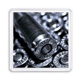 Магнит 55*55 с принтом Гильзы в Тюмени, Пластик | Размер: 65*65 мм; Размер печати: 55*55 мм | война | гильза | патрон | пистолет | пуля | стрельба
