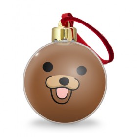 Ёлочный шар с принтом Медведь в Тюмени, Пластик | Диаметр: 77 мм | интернет | клевый | медведь | мем | мишка | мишки | прикол | прикольный | смешной | шутка