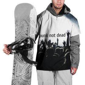 Накидка на куртку 3D с принтом Punk not dead в Тюмени, 100% полиэстер |  | punk not dead | бит | группа | драйв | дым | зал | концерт | музыка | надпись | панк | панк не умрет | панки | рок | слова | танцы | туман | тусовка | фраза | хой