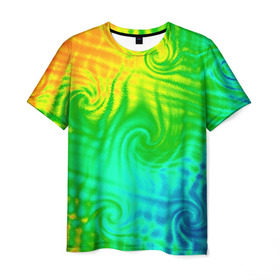 Мужская футболка 3D с принтом Цвет-2 в Тюмени, 100% полиэфир | прямой крой, круглый вырез горловины, длина до линии бедер | baphomet.by | дмитрий данилин | цвет 2