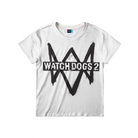 Детская футболка 3D с принтом Watch Dogs 2 в Тюмени, 100% гипоаллергенный полиэфир | прямой крой, круглый вырез горловины, длина до линии бедер, чуть спущенное плечо, ткань немного тянется | 