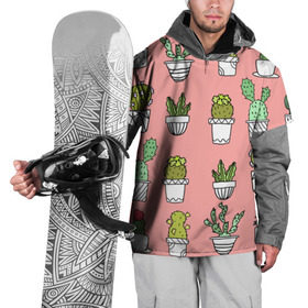 Накидка на куртку 3D с принтом cactus в Тюмени, 100% полиэстер |  | cactus | tmblr | tubmler | кактус