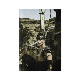 Обложка для паспорта матовая кожа с принтом Безумный Макс в Тюмени, натуральная матовая кожа | размер 19,3 х 13,7 см; прозрачные пластиковые крепления | безумный | дорога | кино | макс | мужчины | огонь | пламя | фильмы | ярости
