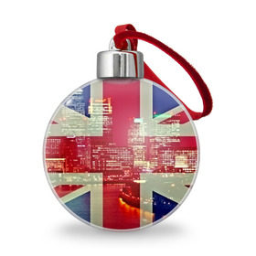 Ёлочный шар с принтом Лондон в Тюмени, Пластик | Диаметр: 77 мм | Тематика изображения на принте: англия | великобритания | город | лондон | река | столица
