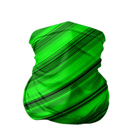 Бандана-труба 3D с принтом Зелёные полосы в Тюмени, 100% полиэстер, ткань с особыми свойствами — Activecool | плотность 150‒180 г/м2; хорошо тянется, но сохраняет форму | 