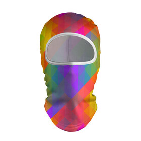 Балаклава 3D с принтом Цветные кубики в Тюмени, 100% полиэстер, ткань с особыми свойствами — Activecool | плотность 150–180 г/м2; хорошо тянется, но при этом сохраняет форму. Закрывает шею, вокруг отверстия для глаз кайма. Единый размер | квадраты