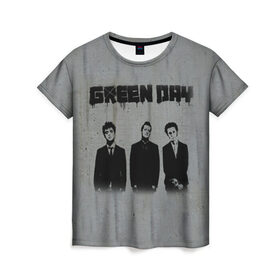 Женская футболка 3D с принтом Green Day 7 в Тюмени, 100% полиэфир ( синтетическое хлопкоподобное полотно) | прямой крой, круглый вырез горловины, длина до линии бедер | american idiot | green day | грин дей | грин дэй