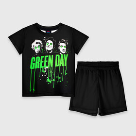Детский костюм с шортами 3D с принтом Green Day 4 в Тюмени,  |  | american idiot | green day | грин дей | грин дэй