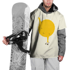 Накидка на куртку 3D с принтом Весеннее солнышко в Тюмени, 100% полиэстер |  | Тематика изображения на принте: весна | рисунок | собака | солнце | солнышко | тепло | щенок