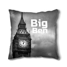 Подушка 3D с принтом Big Ben в Тюмени, наволочка – 100% полиэстер, наполнитель – холлофайбер (легкий наполнитель, не вызывает аллергию). | состоит из подушки и наволочки. Наволочка на молнии, легко снимается для стирки | england | london | англия | биг бен | лондон