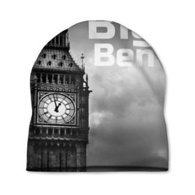Шапка 3D с принтом Big Ben в Тюмени, 100% полиэстер | универсальный размер, печать по всей поверхности изделия | england | london | англия | биг бен | лондон