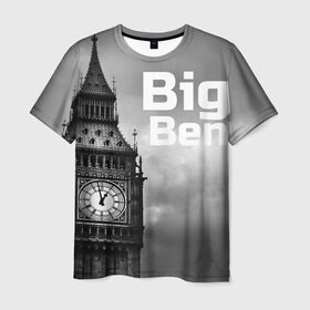 Мужская футболка 3D с принтом Big Ben в Тюмени, 100% полиэфир | прямой крой, круглый вырез горловины, длина до линии бедер | england | london | англия | биг бен | лондон