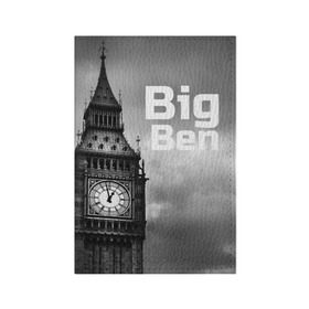 Обложка для паспорта матовая кожа с принтом Big Ben в Тюмени, натуральная матовая кожа | размер 19,3 х 13,7 см; прозрачные пластиковые крепления | england | london | англия | биг бен | лондон