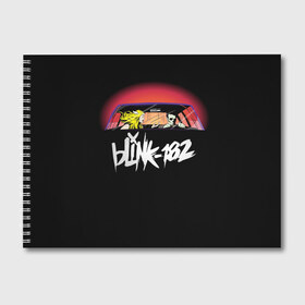 Альбом для рисования с принтом Blink-182 в Тюмени, 100% бумага
 | матовая бумага, плотность 200 мг. | blink | california | pop | punk | rock | группа | калифорния | панк | рок