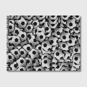 Альбом для рисования с принтом Футбольный мяч в Тюмени, 100% бумага
 | матовая бумага, плотность 200 мг. | паттерн | черно белый