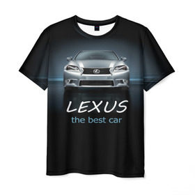 Мужская футболка 3D с принтом Lexus the best car в Тюмени, 100% полиэфир | прямой крой, круглый вырез горловины, длина до линии бедер | auto | авто | автомобиль | водитель | гиперкар | лексус | машина | суперкар | тачка