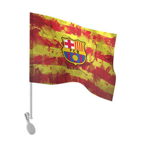 Флаг для автомобиля с принтом Барселона №1! в Тюмени, 100% полиэстер | Размер: 30*21 см | barcelona | fc | fcb | барселона | испания | футбольный клуб