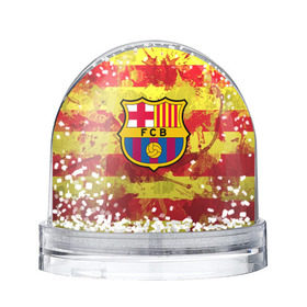 Снежный шар с принтом Барселона №1! в Тюмени, Пластик | Изображение внутри шара печатается на глянцевой фотобумаге с двух сторон | barcelona | fc | fcb | барселона | испания | футбольный клуб