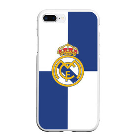 Чехол для iPhone 7Plus/8 Plus матовый с принтом Real Madrid №1! в Тюмени, Силикон | Область печати: задняя сторона чехла, без боковых панелей | fc | fcb | lfp | real madrid | болельщикам | испания | испанская премьер лига | испанский | мадрид | реал | реал мадрид | футбольный клуб