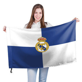 Флаг 3D с принтом Real Madrid №1! в Тюмени, 100% полиэстер | плотность ткани — 95 г/м2, размер — 67 х 109 см. Принт наносится с одной стороны | fc | fcb | lfp | real madrid | болельщикам | испания | испанская премьер лига | испанский | мадрид | реал | реал мадрид | футбольный клуб