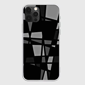 Чехол для iPhone 12 Pro Max с принтом Geometry figure в Тюмени, Силикон |  | бумага | геометрия | грани | изгиб | линии | полигоны | полосы | постель | серый | сочетания | текстура | треугольники | черный