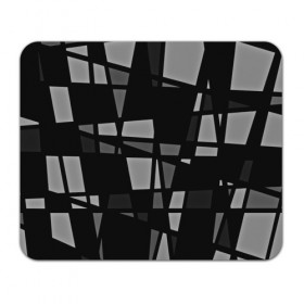 Коврик прямоугольный с принтом Geometry figure в Тюмени, натуральный каучук | размер 230 х 185 мм; запечатка лицевой стороны | Тематика изображения на принте: бумага | геометрия | грани | изгиб | линии | полигоны | полосы | постель | серый | сочетания | текстура | треугольники | черный