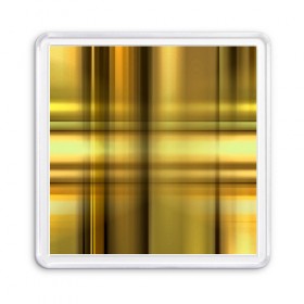 Магнит 55*55 с принтом Yellow Texture в Тюмени, Пластик | Размер: 65*65 мм; Размер печати: 55*55 мм | бумага | геометрия | грани | желтый | изгиб | линии | полигоны | полосы | постель | сочетания | текстура | треугольники