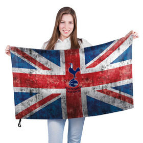 Флаг 3D с принтом Tottenham №1! в Тюмени, 100% полиэстер | плотность ткани — 95 г/м2, размер — 67 х 109 см. Принт наносится с одной стороны | fc | tottenham hotspur | тоттенхэм | фк | футбольный клуб | хотспур