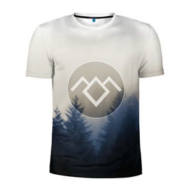 Мужская футболка 3D спортивная с принтом Twin Peaks в Тюмени, 100% полиэстер с улучшенными характеристиками | приталенный силуэт, круглая горловина, широкие плечи, сужается к линии бедра | twin peaks | лес | лора палмер | ночь | огонь | сова | сосны | твин пикс