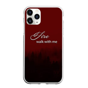 Чехол для iPhone 11 Pro матовый с принтом Twin Peaks в Тюмени, Силикон |  | twin peaks | лес | лора палмер | ночь | огонь | сова | сосны | твин пикс