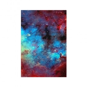 Обложка для паспорта матовая кожа с принтом Вселенная в Тюмени, натуральная матовая кожа | размер 19,3 х 13,7 см; прозрачные пластиковые крепления | Тематика изображения на принте: space | star | вселенная | звезды | космический | космос | созвездие