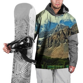 Накидка на куртку 3D с принтом Высокие горы в Тюмени, 100% полиэстер |  | пейзаж