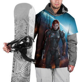 Накидка на куртку 3D с принтом Mass Effect в Тюмени, 100% полиэстер |  | n7 | shepard | галактика | жнец | космос | масс | нормандия | планета | шепард | эффект