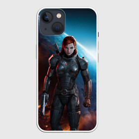 Чехол для iPhone 13 с принтом Mass Effect в Тюмени,  |  | n7 | shepard | галактика | жнец | космос | масс | нормандия | планета | шепард | эффект