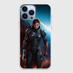 Чехол для iPhone 13 Pro Max с принтом Mass Effect в Тюмени,  |  | n7 | shepard | галактика | жнец | космос | масс | нормандия | планета | шепард | эффект