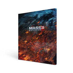 Холст квадратный с принтом Mass Effect в Тюмени, 100% ПВХ |  | n7 | shepard | галактика | жнец | космос | масс | нормандия | планета | шепард | эффект
