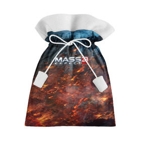Подарочный 3D мешок с принтом Mass Effect в Тюмени, 100% полиэстер | Размер: 29*39 см | n7 | shepard | галактика | жнец | космос | масс | нормандия | планета | шепард | эффект