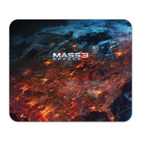 Коврик прямоугольный с принтом Mass Effect в Тюмени, натуральный каучук | размер 230 х 185 мм; запечатка лицевой стороны | n7 | shepard | галактика | жнец | космос | масс | нормандия | планета | шепард | эффект