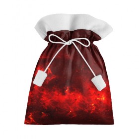 Подарочный 3D мешок с принтом Космический в Тюмени, 100% полиэстер | Размер: 29*39 см | Тематика изображения на принте: звезды | красный | туманность