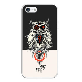 Чехол для iPhone 5/5S матовый с принтом Owl в Тюмени, Силикон | Область печати: задняя сторона чехла, без боковых панелей | three days grace
