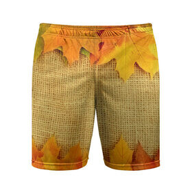 Мужские шорты 3D спортивные с принтом Foliage в Тюмени,  |  | листья | осень