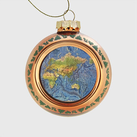 Стеклянный ёлочный шар с принтом Карта в Тюмени, Стекло | Диаметр: 80 мм | география | земля | мир