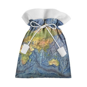 Подарочный 3D мешок с принтом Карта в Тюмени, 100% полиэстер | Размер: 29*39 см | Тематика изображения на принте: география | земля | мир