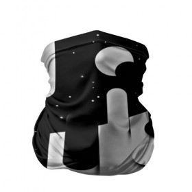 Бандана-труба 3D с принтом Фигуры иньян в Тюмени, 100% полиэстер, ткань с особыми свойствами — Activecool | плотность 150‒180 г/м2; хорошо тянется, но сохраняет форму | монохромный | паттерн