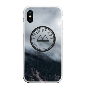 Чехол для iPhone XS Max матовый с принтом Twin Peaks в Тюмени, Силикон | Область печати: задняя сторона чехла, без боковых панелей | Тематика изображения на принте: twin peaks | дэвид линч | лес | лора палмер | сова | твин пикс | туман